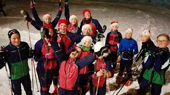 Juleavslutning på skitreninga. God Jul!